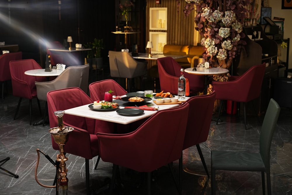 Hotel restaurant furniture case with dining seating