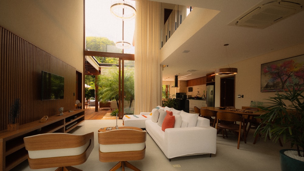 Villa furniture project living room interior