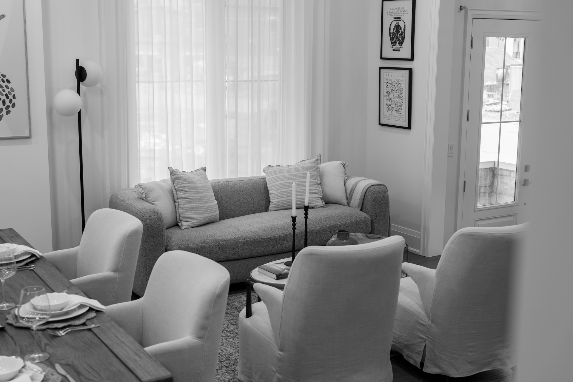 Luxury villa living room furniture interior
